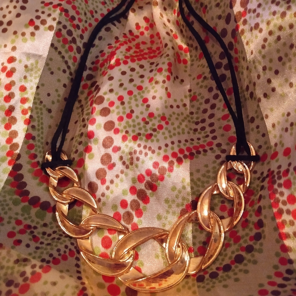 Goldtone Statement Necklace
